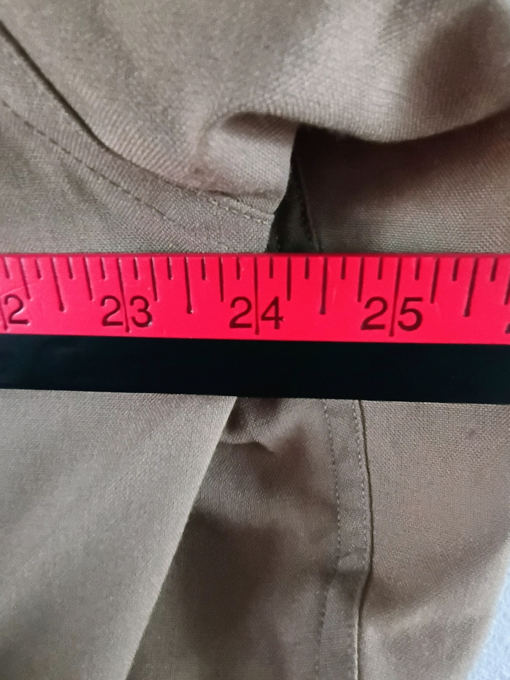 Men's Military-Style Khaki Shirt Jacket - Picture 9 of 9